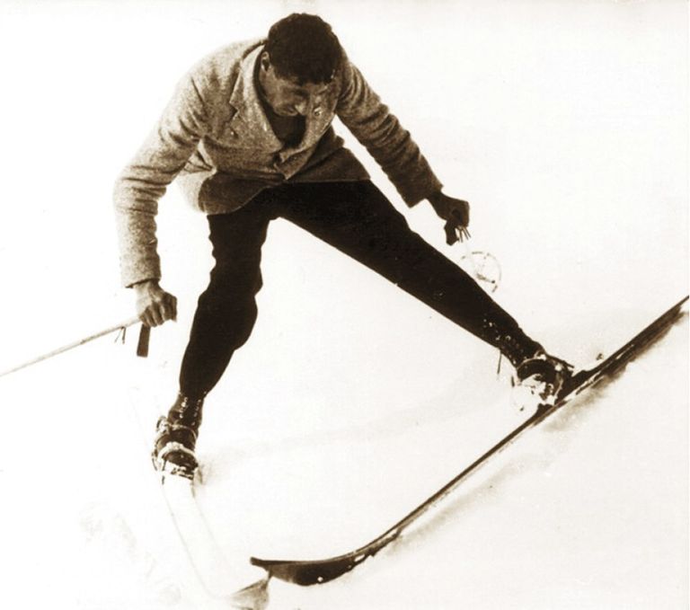 Die ersten Skikurse - die ersten Skilehrer